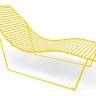 Шезлонг-лежак металлический Link Lounge желтый 1530х710х820 мм