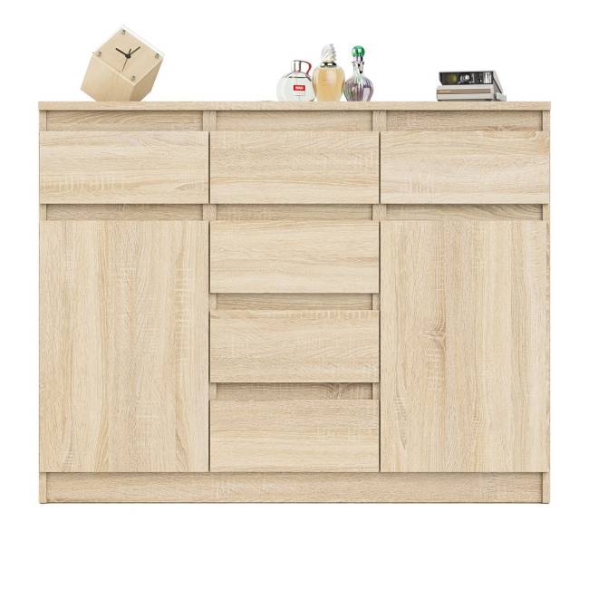Комод с ящиками и дверками Мори МК1200.4 цвет дуб сонома