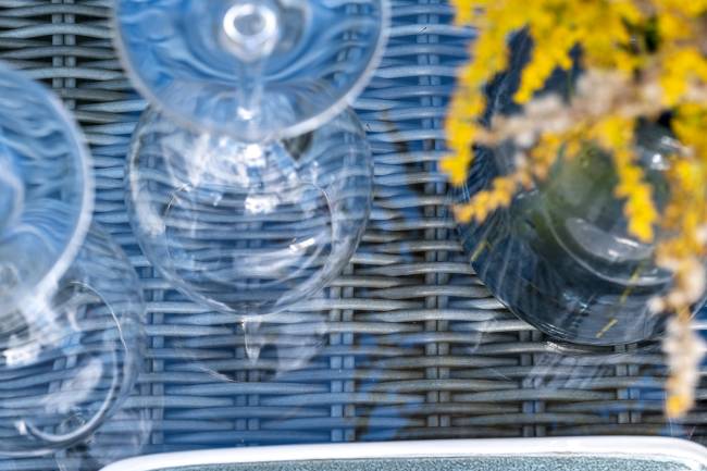 "Гляссе" лаунж-зона из искусственного ротанга, цвет графит