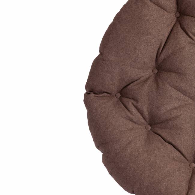 Кресло CLOUDE рогожка/металл, 97х98х90-96см, коричневый, 3М7-147 коричневый рогожка/металл