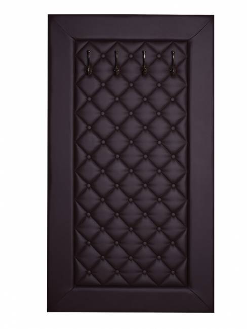 Вешалка в прихожую Оливия Н2 экокожа коричневый Вешалка в прихожую Оливия Н2 экокожа коричневый