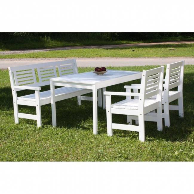 Набор мебели Хольмен из сосны, светло-серый Набор мебели Хольмен из сосны, светло-серый