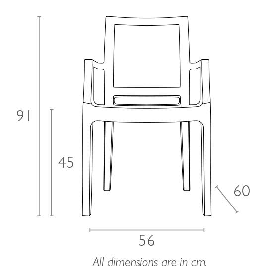 Кресло прозрачное Arthur прозрачный 560х600х910 мм Кресло прозрачное Arthur прозрачный 560х600х910 мм