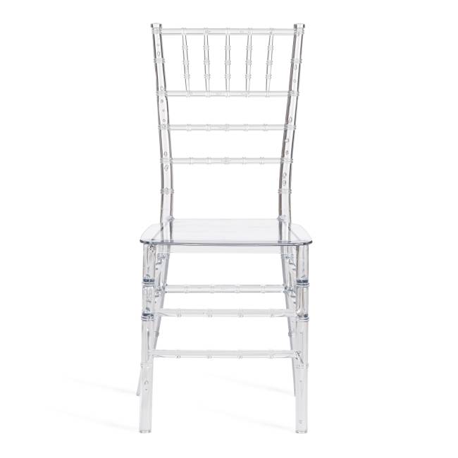 Стул CHAVARI (mod. 101) пластик, 40.5 х 49 х 88.5 см, Transparent (Прозрачный)  (Комплект из 2 шт.) прозрачный пластик