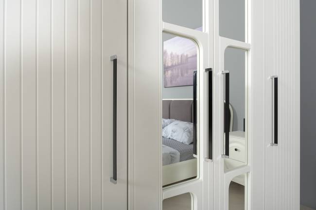 Валенсия Спальня № 31 цвет белый шагрень