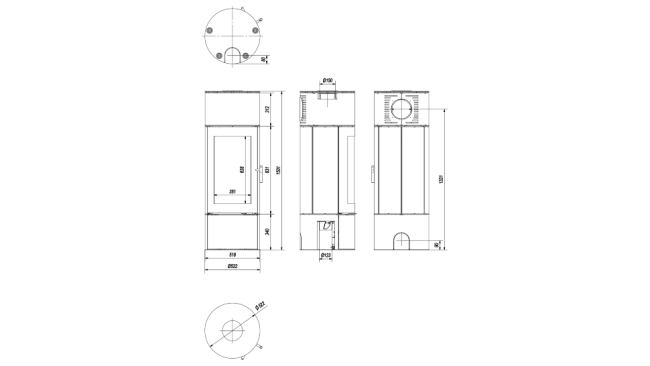 Камин-печь Kratki ANTARES