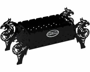 Мангал разборный "Четыре Дракона", сталь AISI304, 3мм