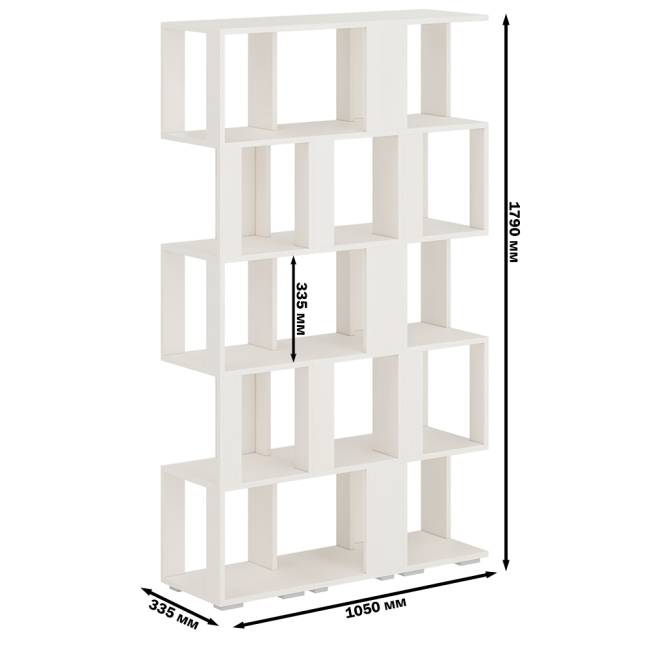 Комплект их 3-х открытых стеллажей цвет дуб лоредо