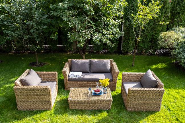 "Капучино" журнальный столик из искусственного ротанга (гиацинт), цвет соломенный "Капучино" журнальный столик из искусственного ротанга (гиацинт), цвет соломенный