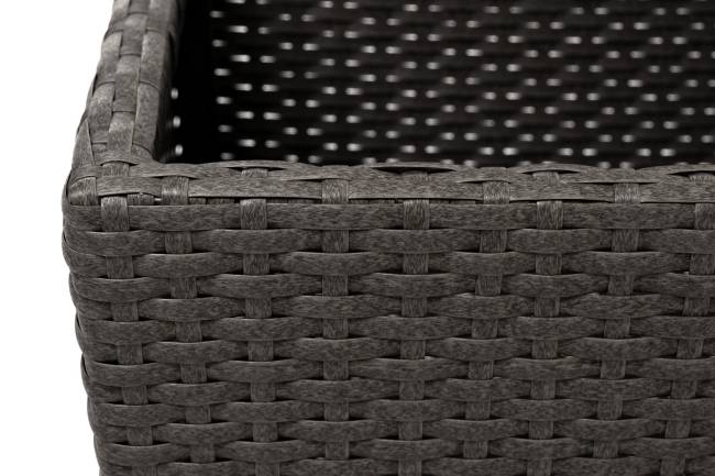 "Капучино" кашпо для цветов плетеное из искусственного ротанга, цвет коричневый