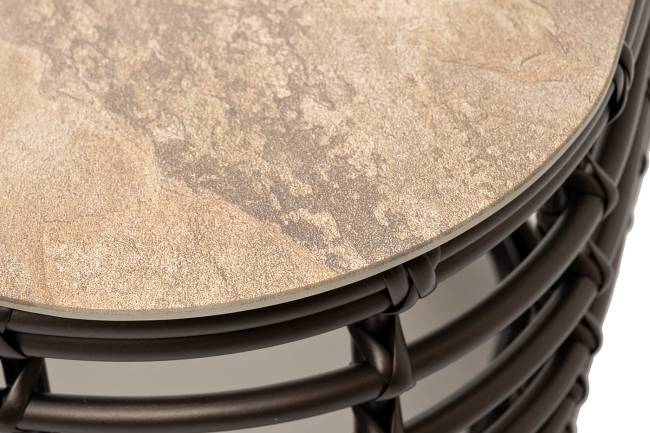 "Ницца" журнальный столик из искусственного ротанга, цвет бронзовый "Ницца" журнальный столик из искусственного ротанга, цвет бронзовый