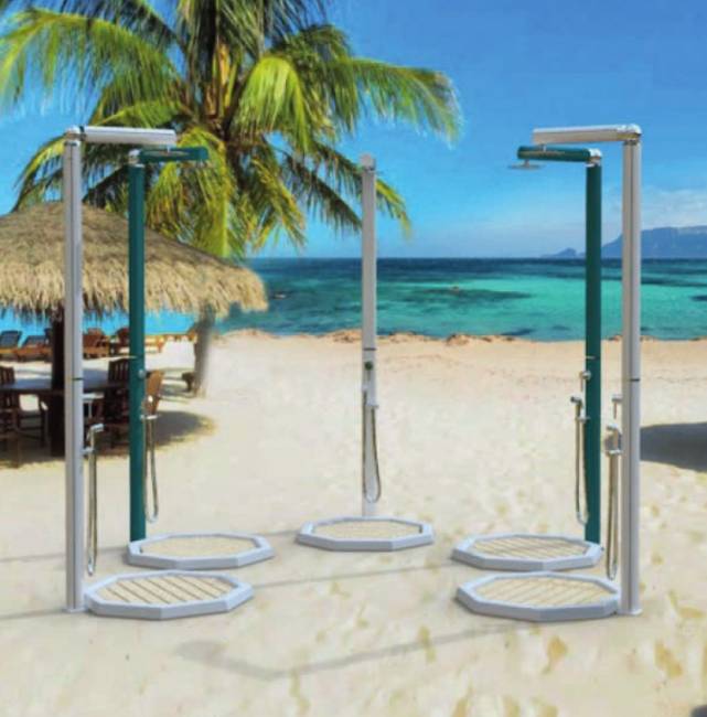 Поддон для уличного душа QP110 Wood белый 800х800х55 мм