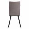 Стул обеденный La Rousse флок , серый/черный, 29, 49х50х93 серый флок