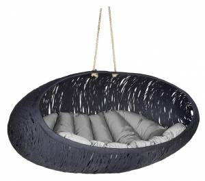 Подвесное кресло-кокон "Bios Alpha", Черное