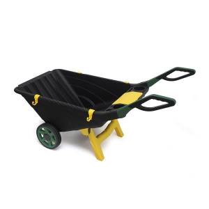Садовая тележка черный/зеленый 80 л