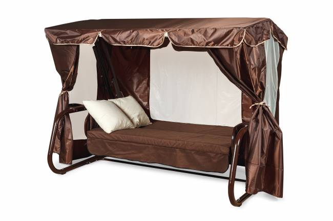 Садовые качели ТОРНАДО PREMIUM шоколад