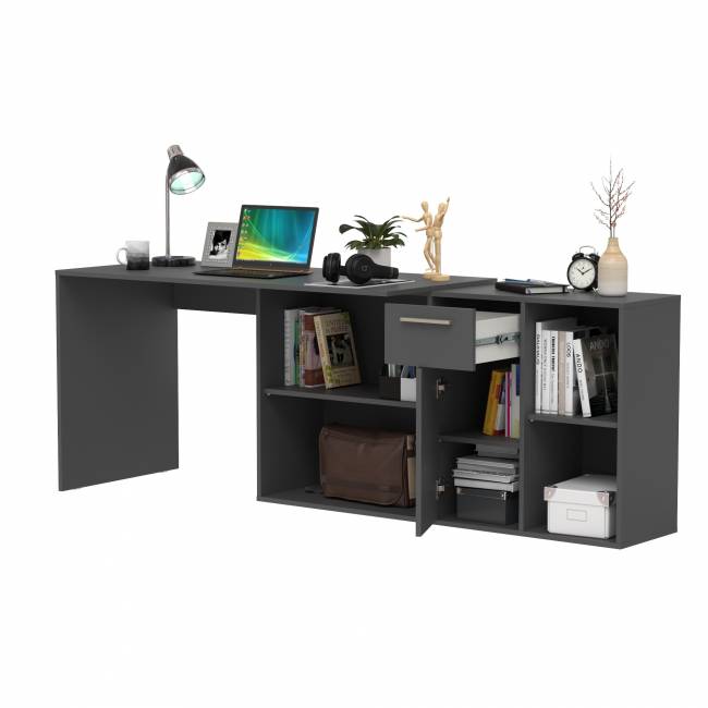 Стол-трансформер письменный Лайт 03.245.01 цвет тёмно-серый