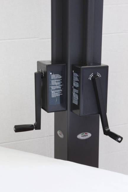 Зонт профессиональный четырехкупольный 6х6 м Alu Poker Dark антрацит, слоновая кость 6000х6000 мм