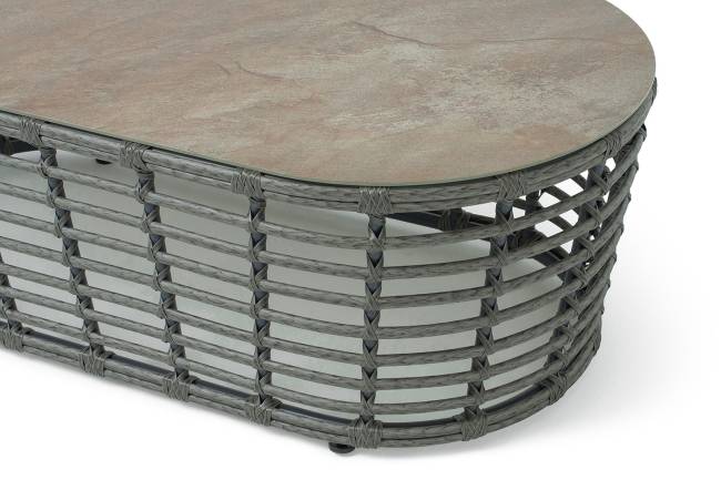 "Валенсия" журнальный столик из искусственного ротанга, цвет серый "Валенсия" журнальный столик из искусственного ротанга, цвет серый