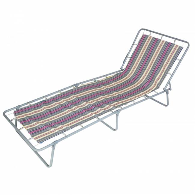 Кровать раскладная Стефания жесткая, разноцветный, полоска 