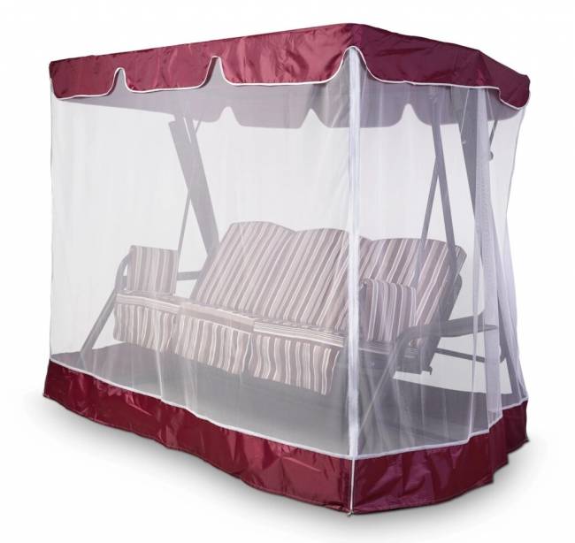 Тент-крыша + москитная сетка Дефа Люси 240х143х175, бордовый