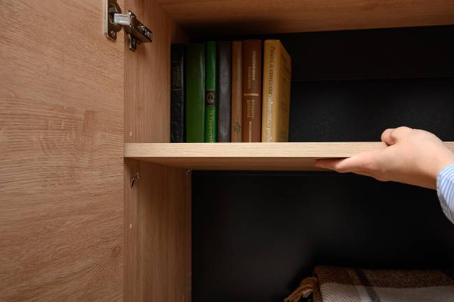 Комод-тумба Брюс 16.233 цвет чёрный/Battle rock Santiago