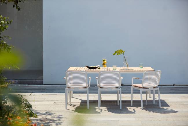 Стол обеденный деревянный Armona белый, натуральный 2000х1000х760 мм