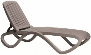 Шезлонг-лежак пластиковый Tropico тортора 1700-1945х690х910 мм