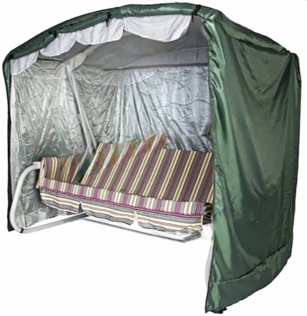 Чехол  для садовых качелей Барышня/Герда - 250х175х185, зеленый