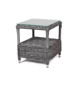 "Форио" столик кофейный из искусственного ротанга, цвет графит "Форио" столик кофейный из искусственного ротанга, цвет графит