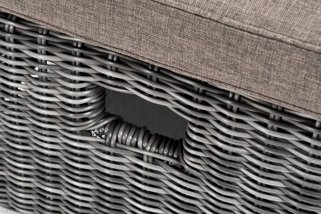 "Рим" шезлонг с подушкой, цвет графит "Рим" шезлонг с подушкой, цвет графит