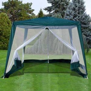 Тент шатёр с москитной сеткой 3x3x2.4м для сада