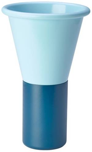 Ваза для цветов Mimosa аквамарин, нефтяной синий Ø195х310 мм