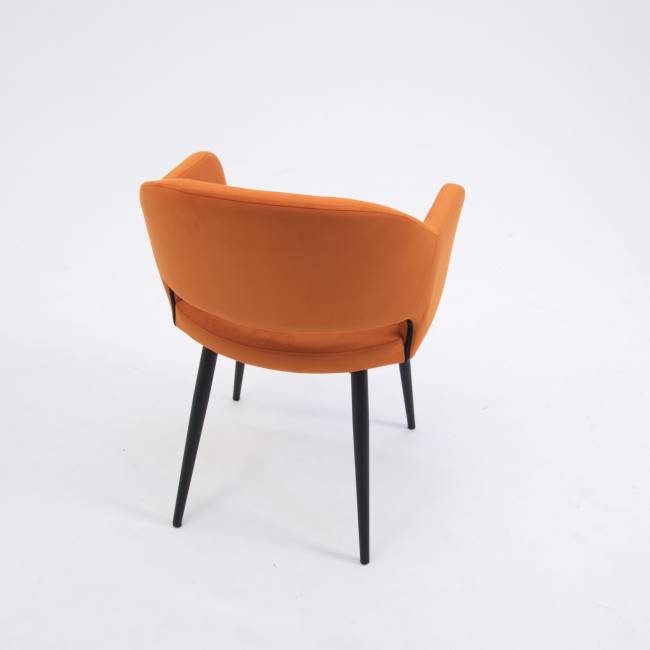 Стул Пичч чёрный / оранжевый