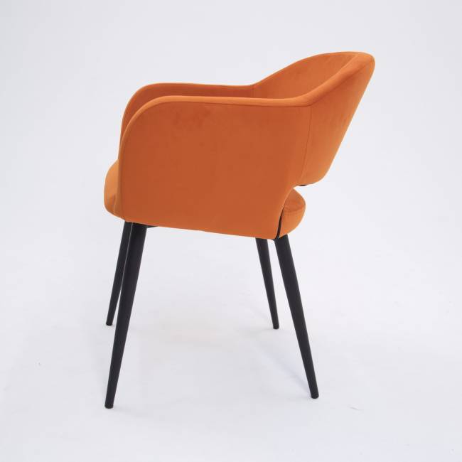 Стул Пичч чёрный / оранжевый