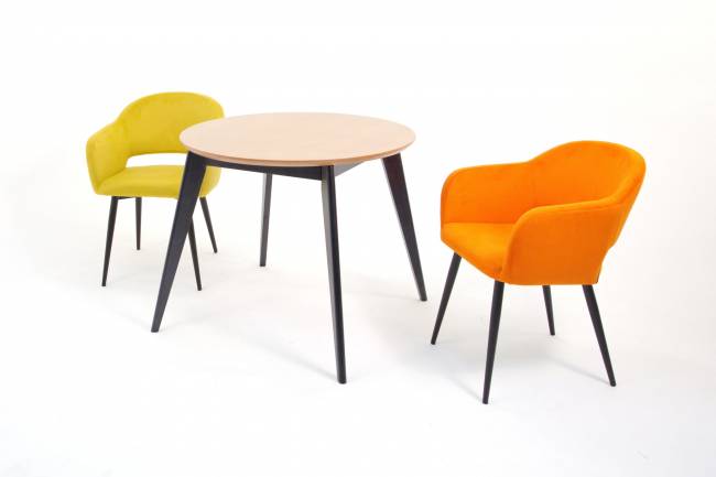 Стул Пичч чёрный / оранжевый