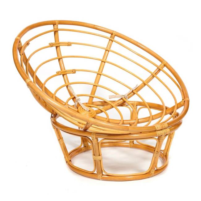 Кресло PAPASAN/ПАПАСАН 23/01 W  /с подушкой/ 115х101х104 см, Honey (мед), экошерсть Коричневый, 1811-5 Honey (мед)